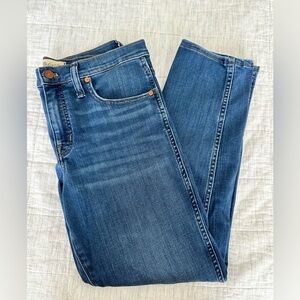 Madewell mid-rise stovepipe jeans size 29